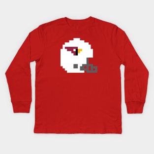 8 Bit Arizona Cardinals Helmet Kids Long Sleeve T-Shirt